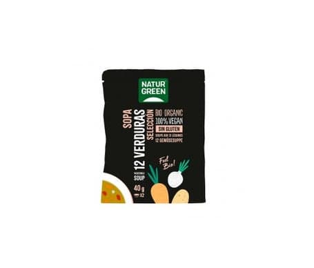 Soupe biologique Naturgreen Sélection de 12 légumes 40 g